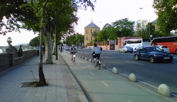 塞维利亚受保护的自行车道