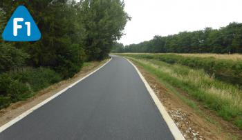 沿着泽姆斯特附近曾内河的F1自行车高速公路的新路段。